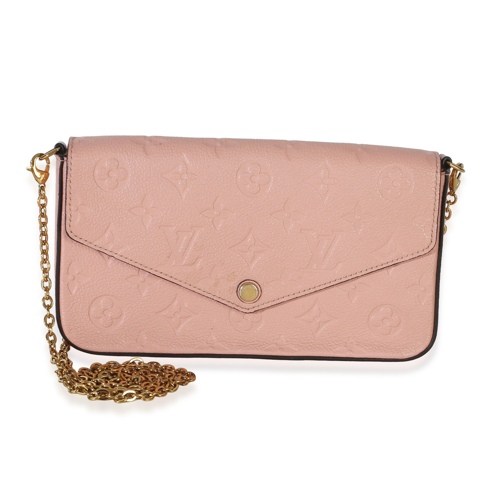 Louis Vuitton Rose Poudre Monogram Empreinte Felicie Pochette